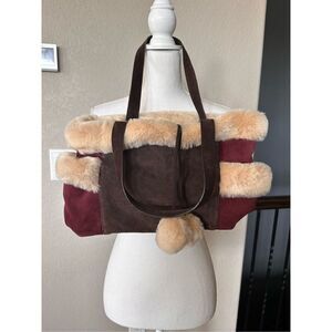 Furry Suede Tote Bag